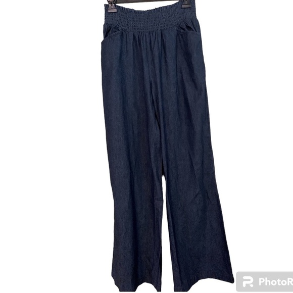 DG2 by Diane Gilman. Large Wide leg Elastic waist pants - Picture 1 of 8